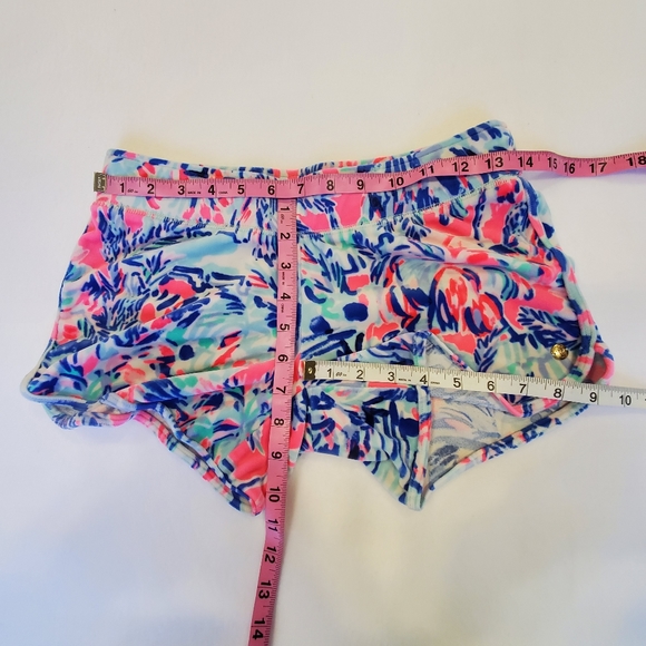 RARE Lilly Pulitzer Robyn Shorts Womens XSmall Cabana Cocktail Velour Lounge‎ XS - Picture 11 of 15